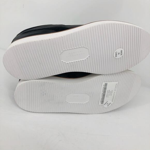 MARCUS ALEXANDER Mens Barlow Low Top Sneakers US 13 EU 46 Black Leather NWOB - Picture 10 of 12